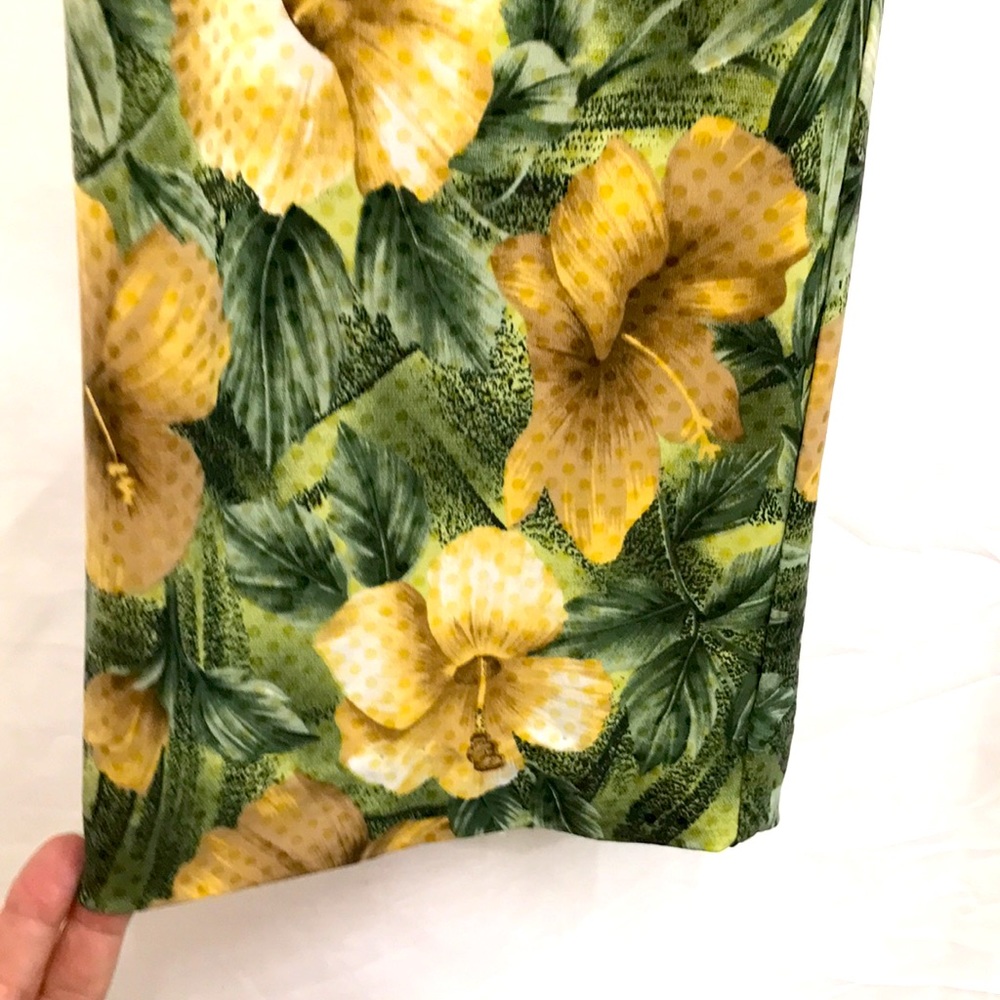 Cache Vintage Sequined Pants With Hibiscus Design… - image 5